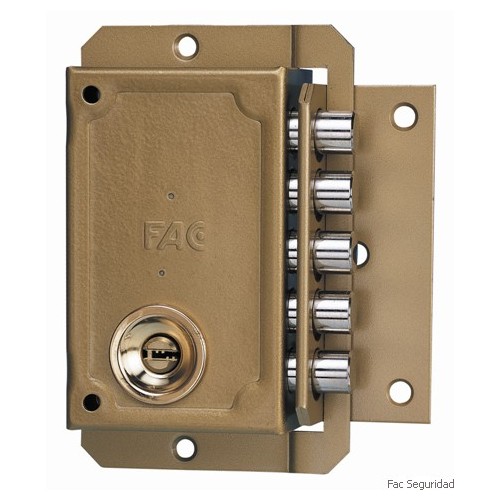 Cerradura FAC S 90 CP UVE Dorada - Vidal Locks